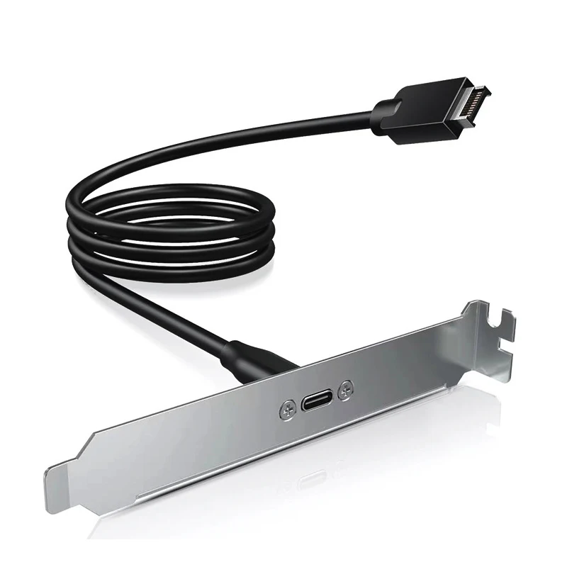 Adapter USB-C 20Gb USB 3.2 Gen 2x2 do panelu przedniego, przedłużacz złącza płyty głównej, kabel USB-C do USB3.2 Type-E Key-A 20-Pin — zdjęcie produktu 7