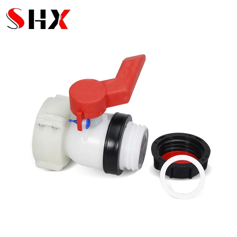 

1000L Ton Barrel Valve Fitting 75mm to S60*6mm IBC Tank Adapter Tap Coupling For Agricultural Bucket