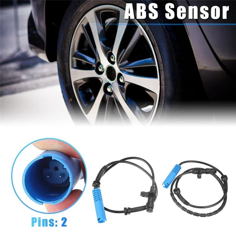 A30F-4PCS BMW E39 525 528 540 용 자동차 왼쪽 및 오른쪽 ABS 센서 34526756375 34526756376