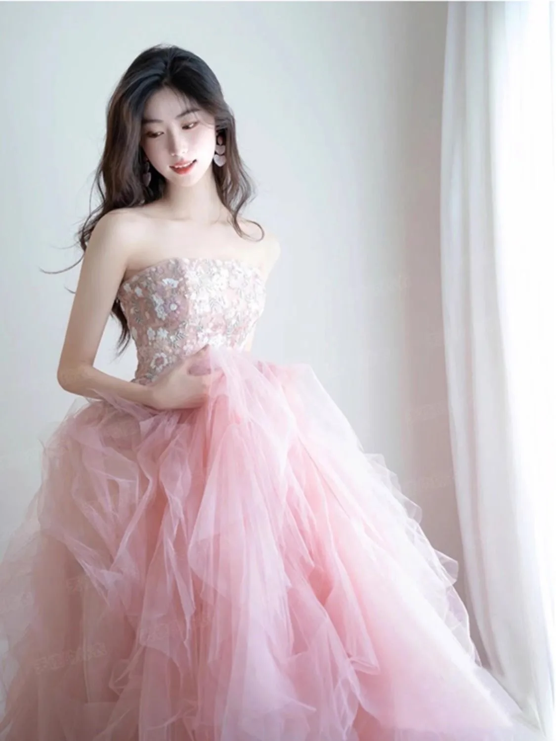 

women's one shoulder evening gown