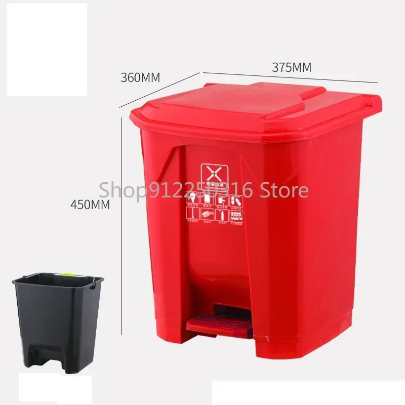 Big kitchen garbage bin large outdoor Vintage Sorting trash bin recycling plastic 50L lixeira banheiro Household Cleaning Gift