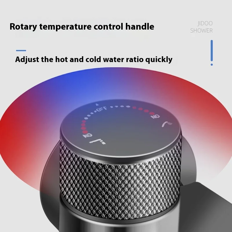 ガンメタルグレーの真鍮製タブシャワー蛇口 - 浴室用温水/冷水混合バルブ、デュアル機能付き全真鍮製バス器具