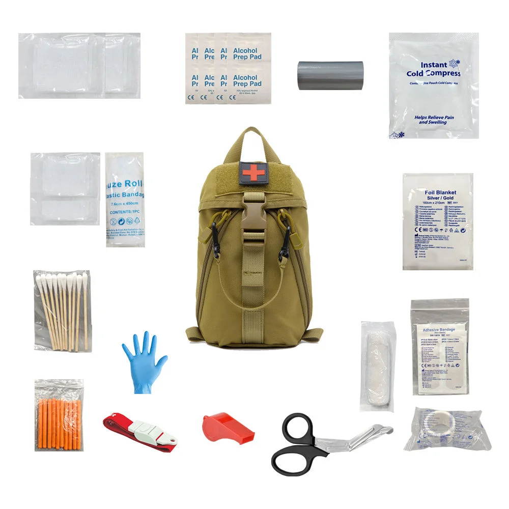 Utility Molle Medical Pouch EDC Tool Bag Outdoor Sports Travel Hiking Camping First Aid Survival Kit Bag IFAK Pouch