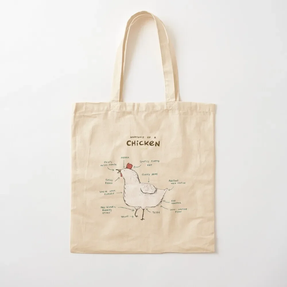 Anatomy of a Chicken Tote Bag hand bag ladies canvas tote bags Canvas Bag