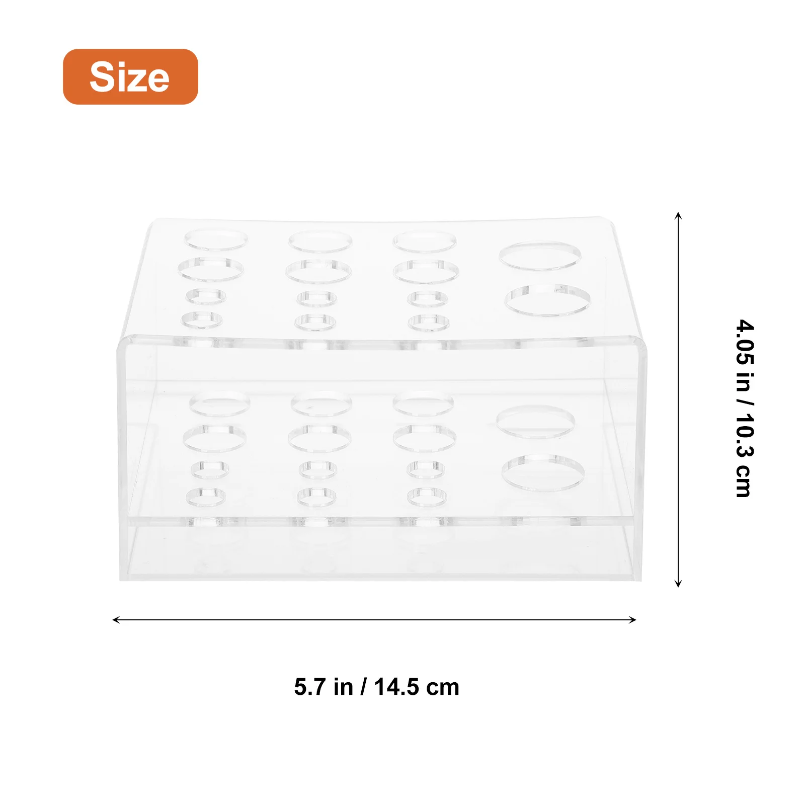 Support de rangement pour pinceaux de maquillage en acrylique, avec compartiments réglables, pour crayon à sourcils, Eyeliner, rouge à lèvres, support organisateur