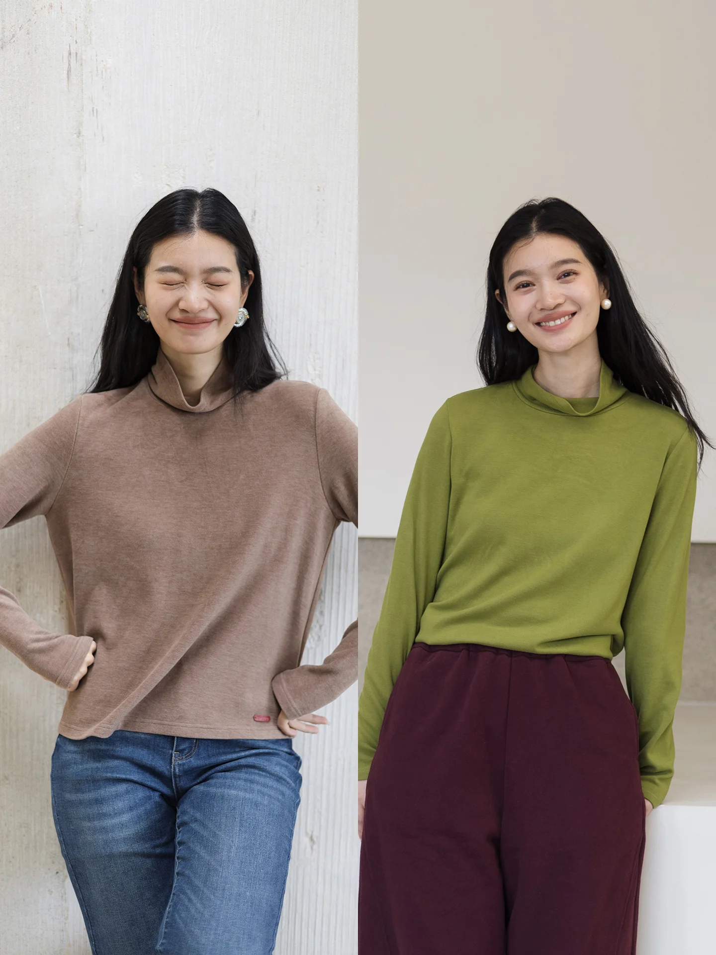 

Утепленная женская футболка с высоким воротником и длинным рукавом, из смесовой ткани с протеином перьев, повседневная, для путешествий, комфортная посадка