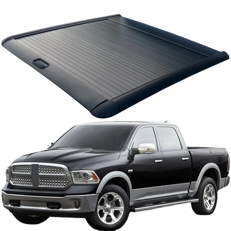 

off-road accessories retractable pickup truck bed lid tonneau electric cover for Dodge Ram 1500