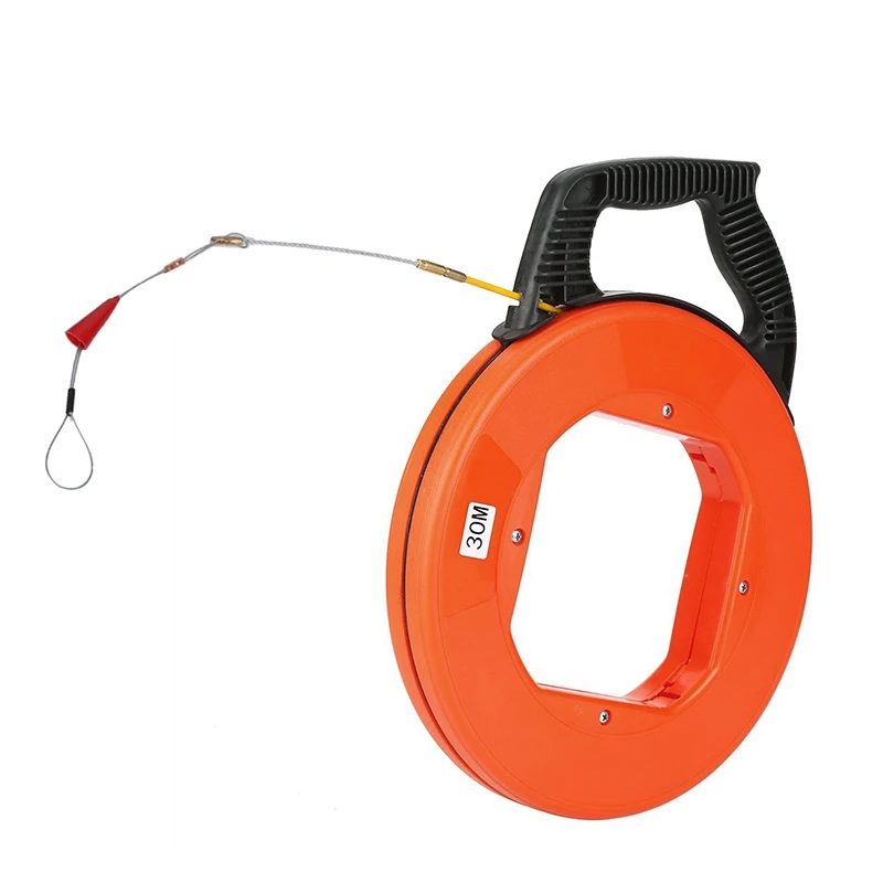 

A08M-30M Built-In Matal Wire Fish-Shaped Cable Puller Dark Channel Pipe Hole Cable Puller