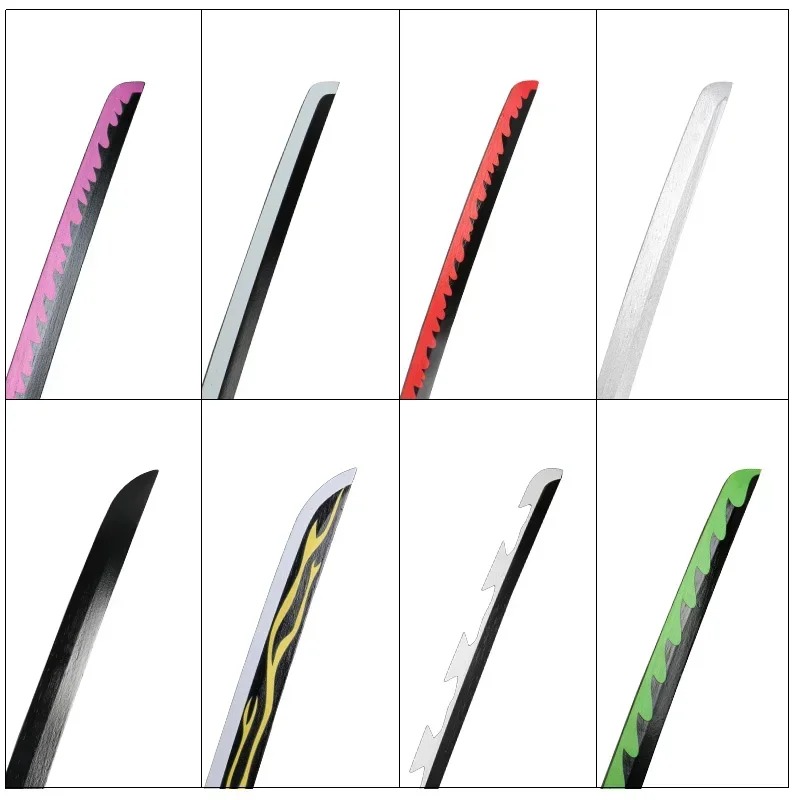 Demon Slayer Katana คอสเพลย์อาวุธ Mitsuri Shinobu สีขาว Fire พระเจ้า Tanjiro ไม้ของเล่นดาบอะนิเมะ Props