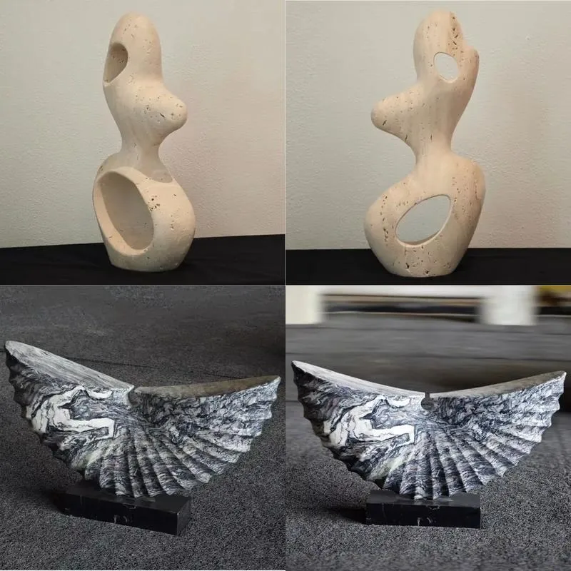 Abstract Sculpture Modern Stone Art for Luxury Home Decoration