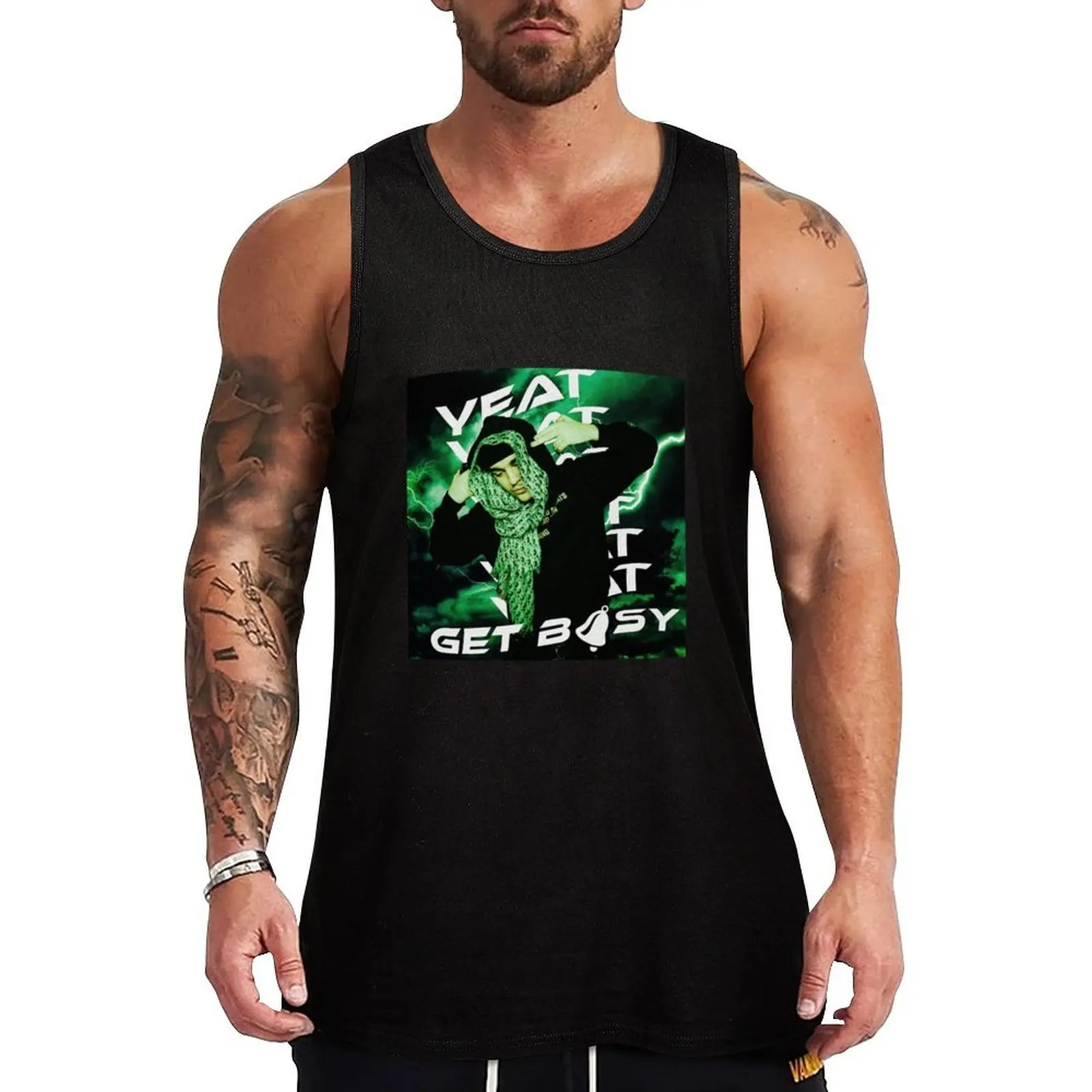 

Yeat Get busy Tank Top Abstract Graphic Tank Top Art Print Sleeveless