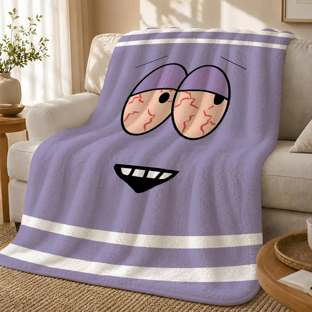 Cartoon S-South Park Towelie Throw 1pc Flannel Blanket Soft Lightweight Warm Cozy For Bedroom Sofa Bed