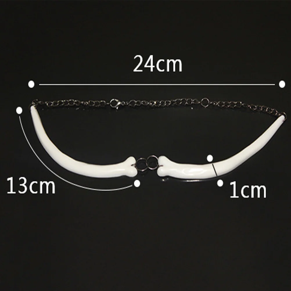 قلادة على شكل عظمة الهالوين، تصميم إبداعي فريد من نوعه، خفيفة الوزن ومريحة، لمسة الجلد، هدية ترويجية للإعلان، إكسسوار الهالوين