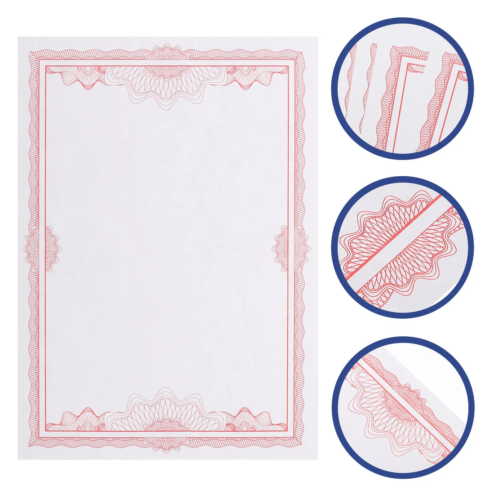 50-sheets-delicate-floral-border-certificate-paper-color-fade-resistant-blank-certificate-of-completion-for-graduation-teacher