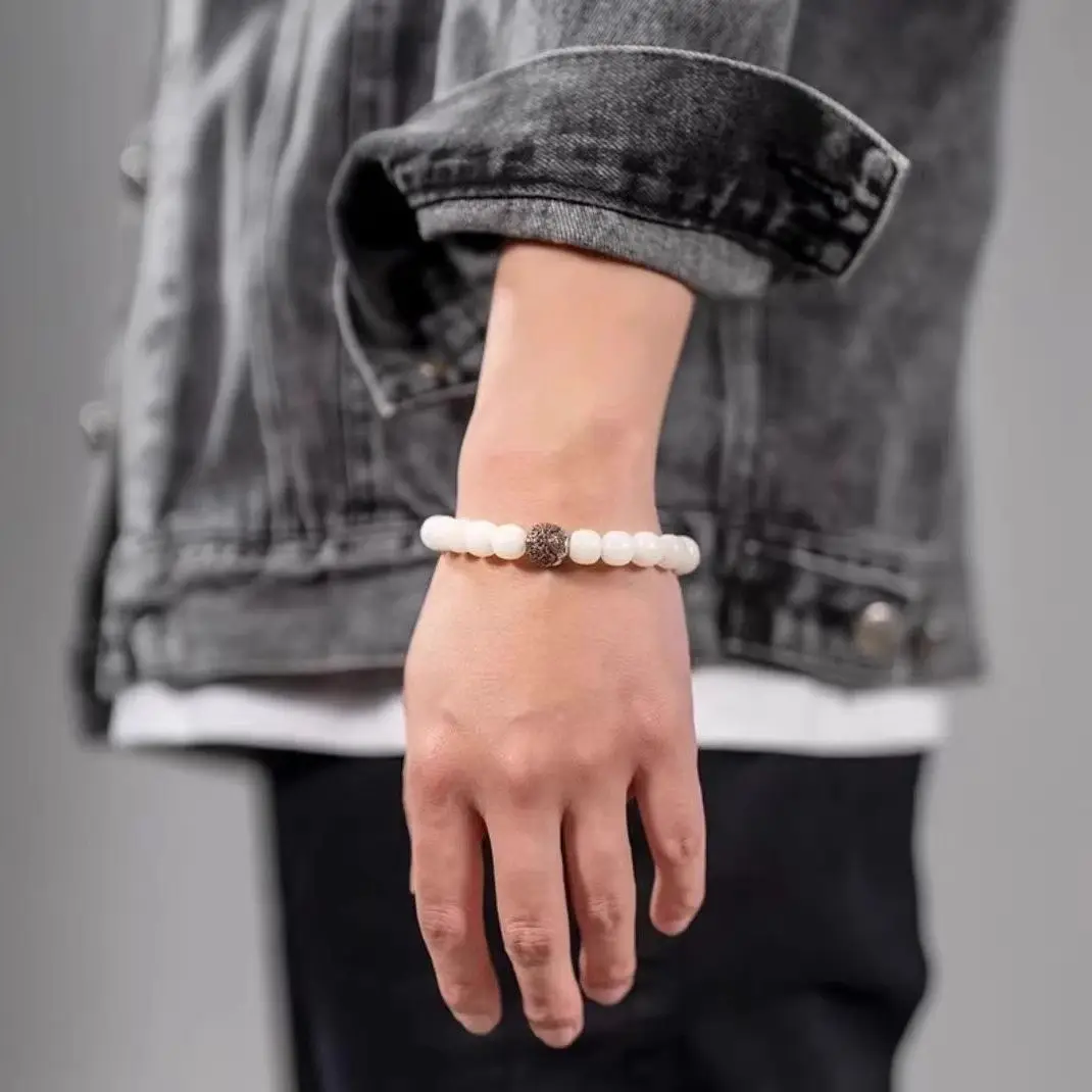 925 Silver Products Lucky Bless Life Happy Money Wen Play Accessories To Attract Wealth Beads Bracelet Original Diy Accessories