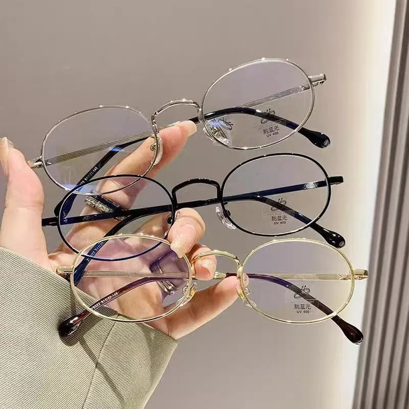 Fashion Anti Blue Light Blocking Glasses for Women Men, Clear Lens Eyeglasses, Anti-Radiation Eye Strain Relief Computer Glasses