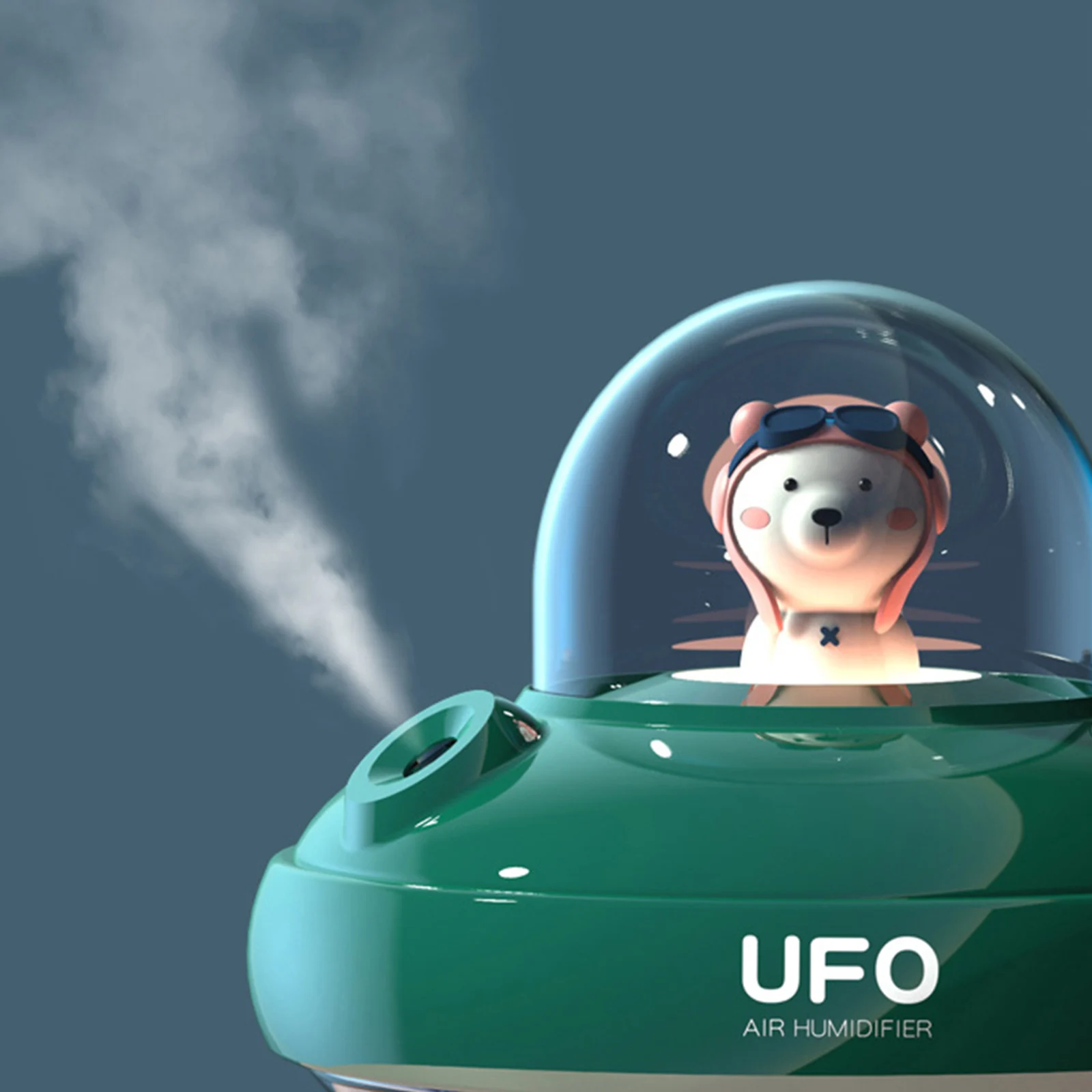 더블 스프레이 가습기 LED 조명 침실 공기 청정기 조용한 400ML