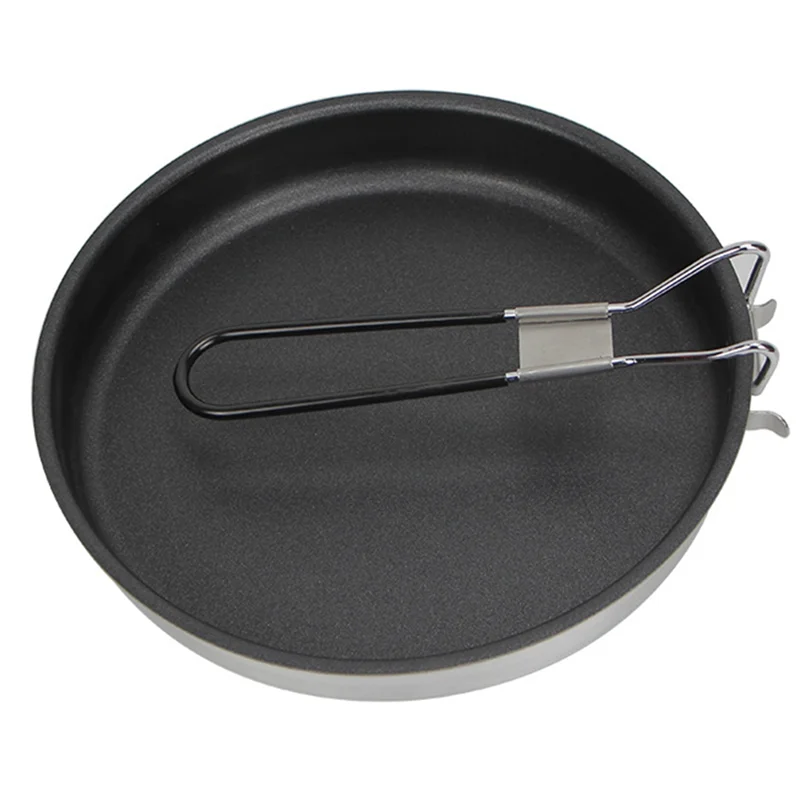 

Ultralight Titanium Frypan Outdoor Camping Hiking Tableware Cookware Picnic Cooking Utensils Frying Pan Easy Install Easy To Use