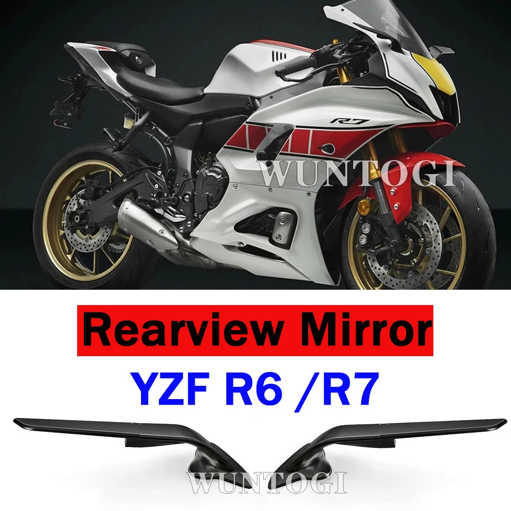 

Motorcycle Rearview Mirror For Yamaha YZF R6 YZF R7 YZF R7 World GP 60th Anniversary Side Mirrors Stealth Mirrors Sports Mirrors