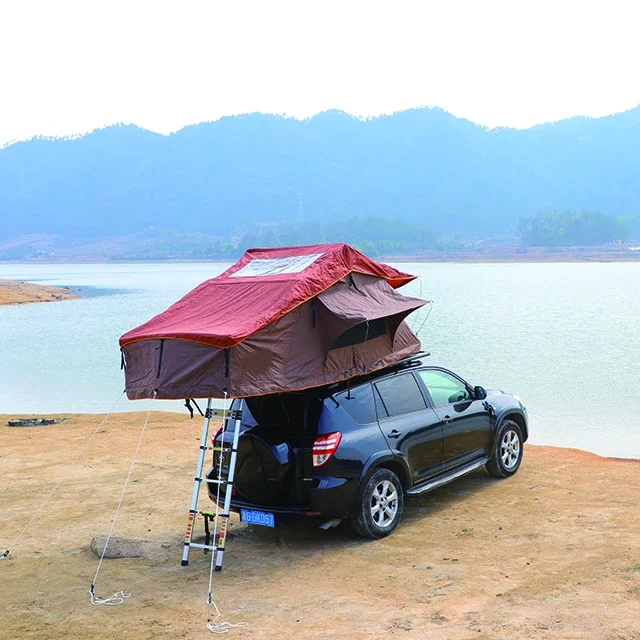 Hot Sale Soft Shell 4X4 Roof Tent Car Roof Top Tents Big Space Outdoor Off-Road Foldable Custom Light Roof Top Ten