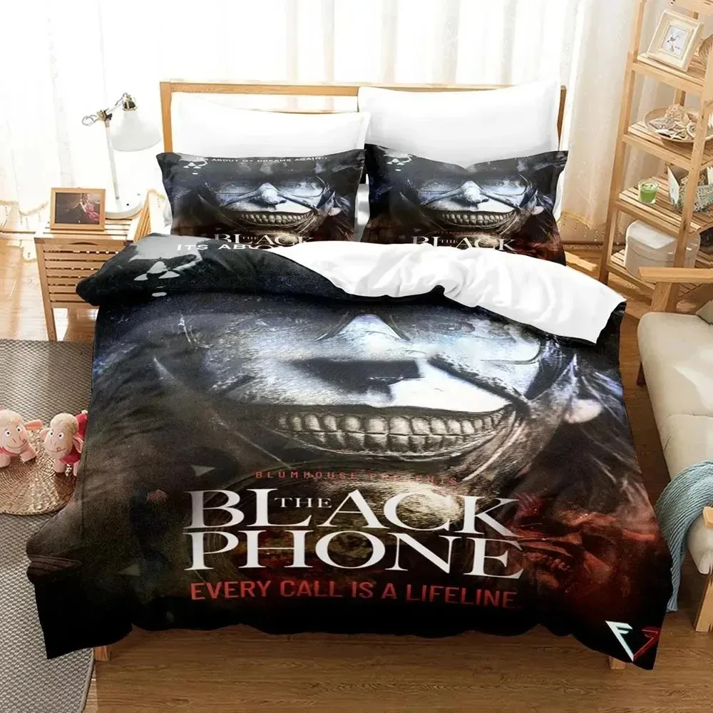 3D Print Black Phone Bedding Set Duvet Cover Bed Set Quilt Cover Pillowcase Comforter king Queen Size Boys Adult Bedding Set