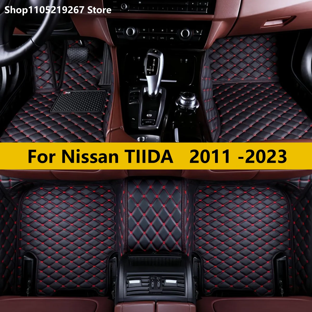 

Custom Car Floor Mat for Nissan TIIDA 2011 -2023 Interior Accessories Artificial Leather