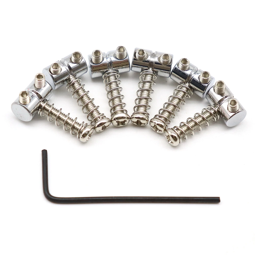 6 stücke Gitarre Brücke Sattel String Sattel Jazzmaster Brücke Sattel für JM Elektrische Gitarre Teil Splitter – Detail 3