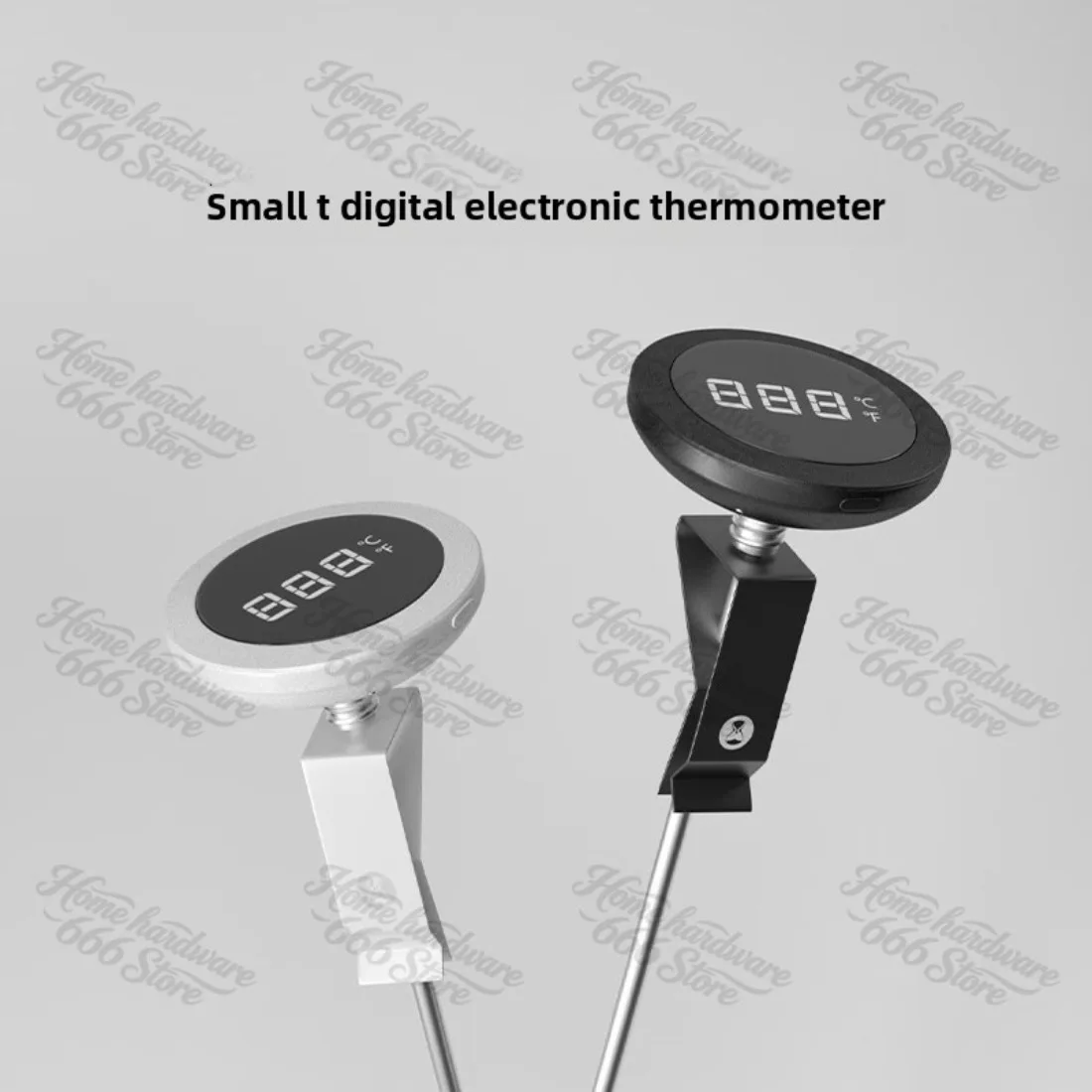Coffee Digital Display Electronic Thermometer, Hand-brewed Coffee Pot, Milk Latte Flower,  Foam Pen Clip Temperature Measurement