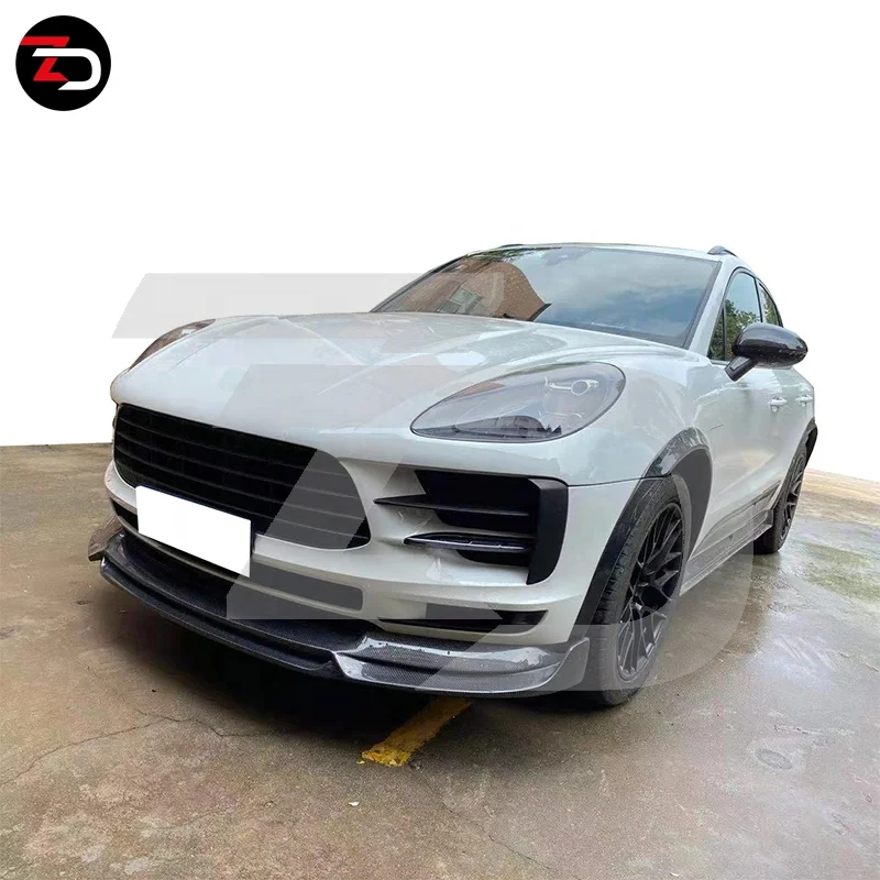 Hot Sale Carbon Fiber Body Kit für  Macan 95B.2 mit vorderem Kinn hinten Lippen tür Tim Kofferraum Spoiler Top Wing Fende