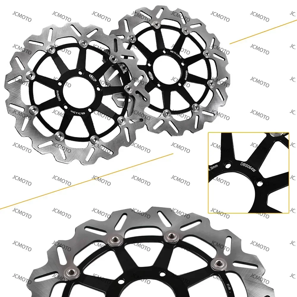 

Monster S4R S Testastretta Tricolore 999 Biposto For Ducati 749 Dark R S 848 998 Motorcycle Front Rear Brake Disc Rotor Adaptor