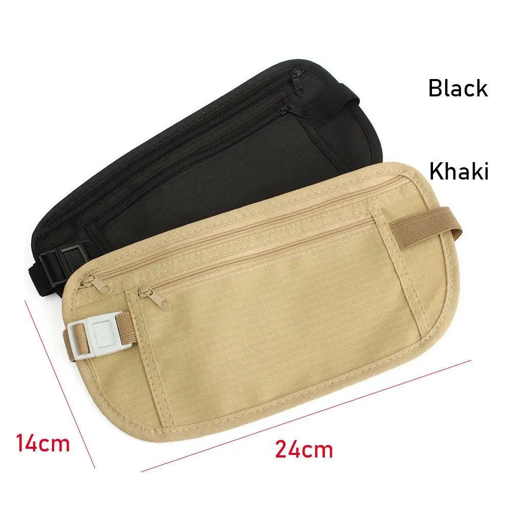 Cloth Waist Bags Travel Pouch Hidden Wallet Passport Money Waist Belt Bag Slim Secret Security Useful Travel Bags Chest Packs