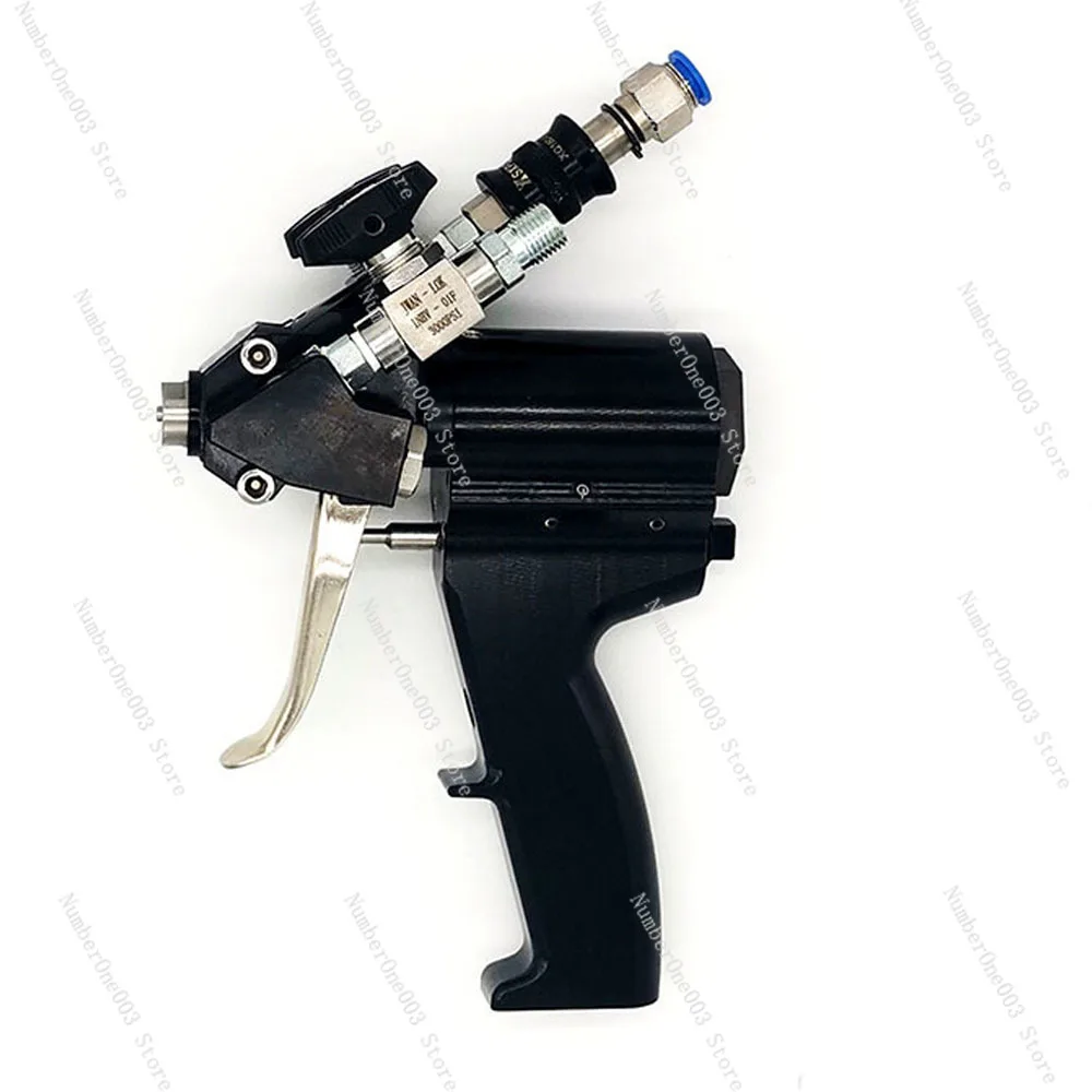 Polyurethane Foam Spray Gun, High Pressure Coating Spray Gun, Max.35Mpa, 1-12 kg/min, 0.2-1.2Mpa, 1.6mm, P2 PU Foam Spray Gun