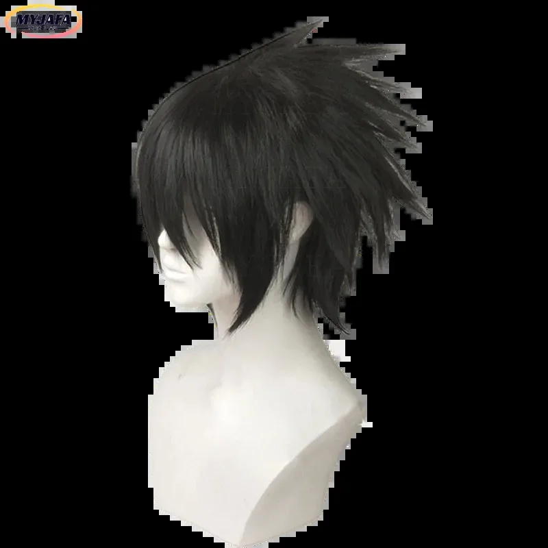 High Quality Sasuke Uchiha Cosplay Wig Short Black Heat Resistant Synthetic Hair Anime Cosplay Wigs + Wig Cap