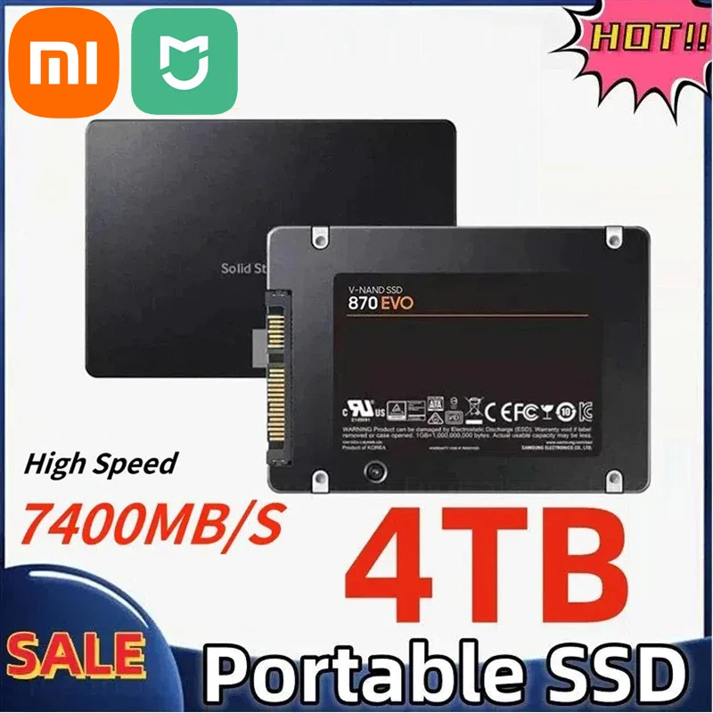 Xiaomi Mijia 4TB Solid State Disk SSD 870 EVO 1TB 2TB Internal HDD Hard Drive Sata3 2.5 Inch For Laptop Microcomputer Desktop