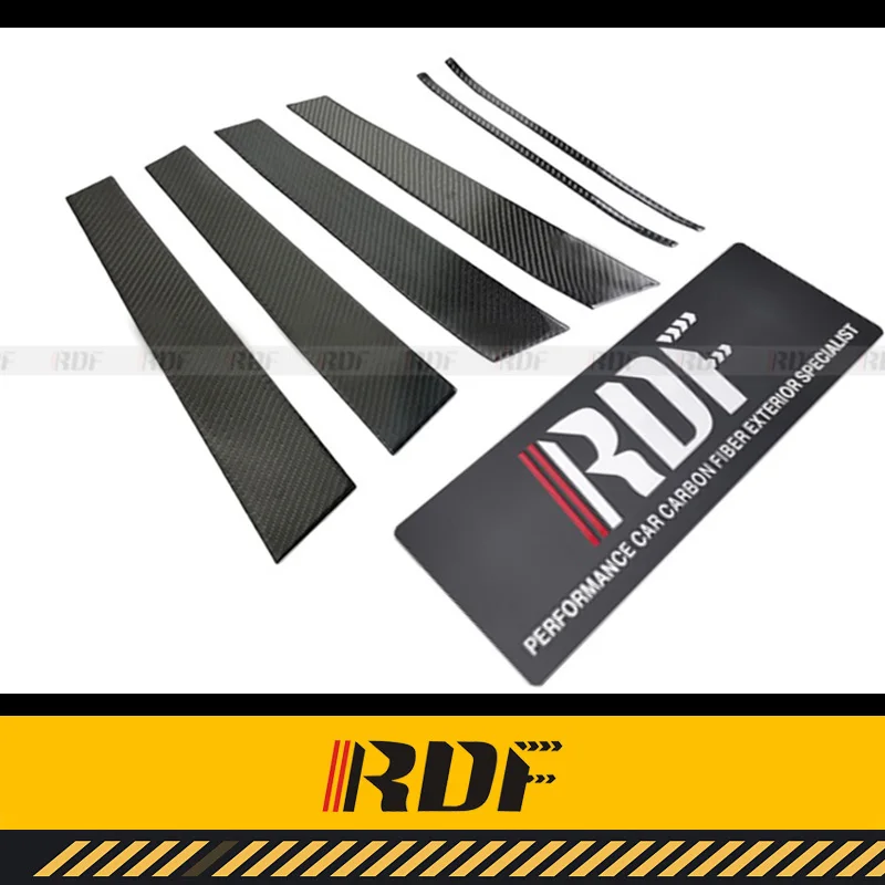 

﻿ Suitable for Volkswagen MK VW GOLF 6 7 7.5 GTI R20 R Modified Carbon fiber BC center pillar window trim Pillar Strip Sticker