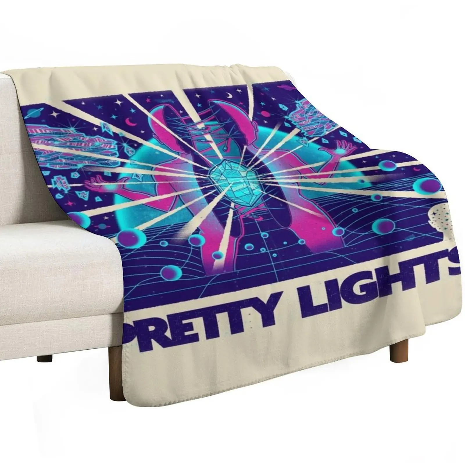 Pretty Lights Throw Blanket Blankets For Baby Decorative Beds Summer Bed linens Thin Flannel Fabric Blankets