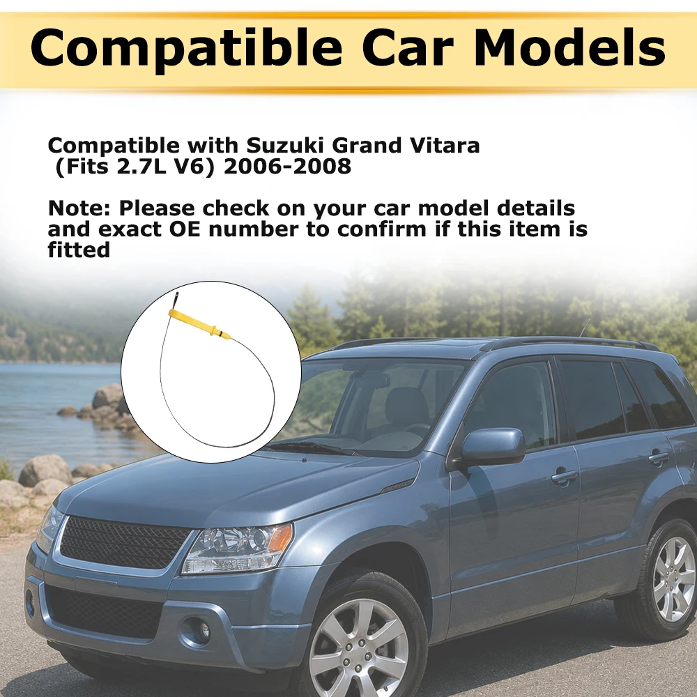 For Suzuki Grand Vitara 2.7L V6 2006 2007 2008 Engine Oil Fluid Dipstick Oil Level Gauge 16910-66J11 1691066J11 Car Accessories