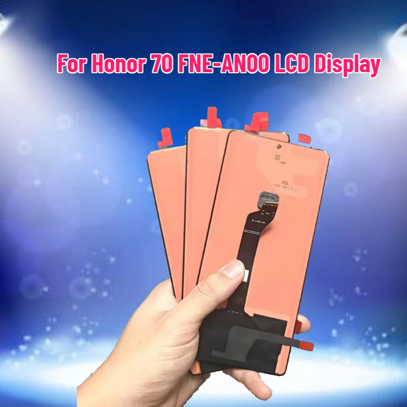 

6,67-дюймовый экран для Honor 70 FNE-AN00, ЖК-дисплей, сенсорный экран, сменная панель дигитайзера для Honor70, дисплей с рамкой