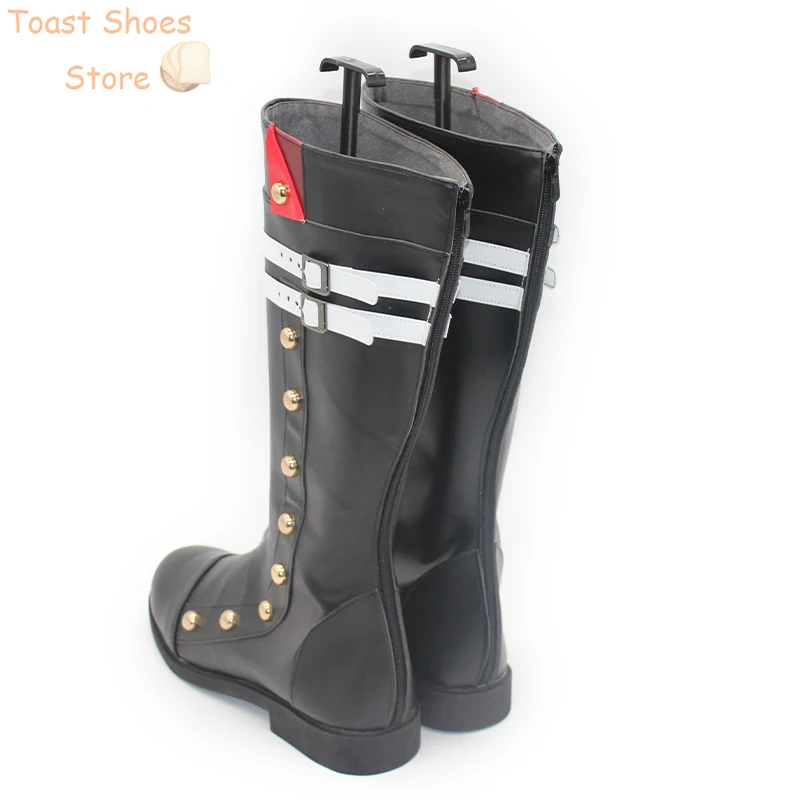 Sakuma rei cosplay schuhe verändert cosplay prop halloween karnevals stiefel pu lederschuhe kostüm prop