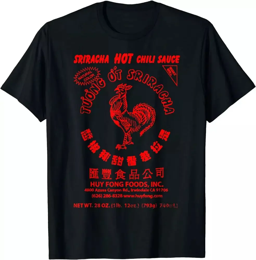 NEW LIMITED Spicy Sriracha Hot Chili Sauce Food Love Funny T-Shirt Size S-5XLHigh Quality 100%Cotton Short Sleeve