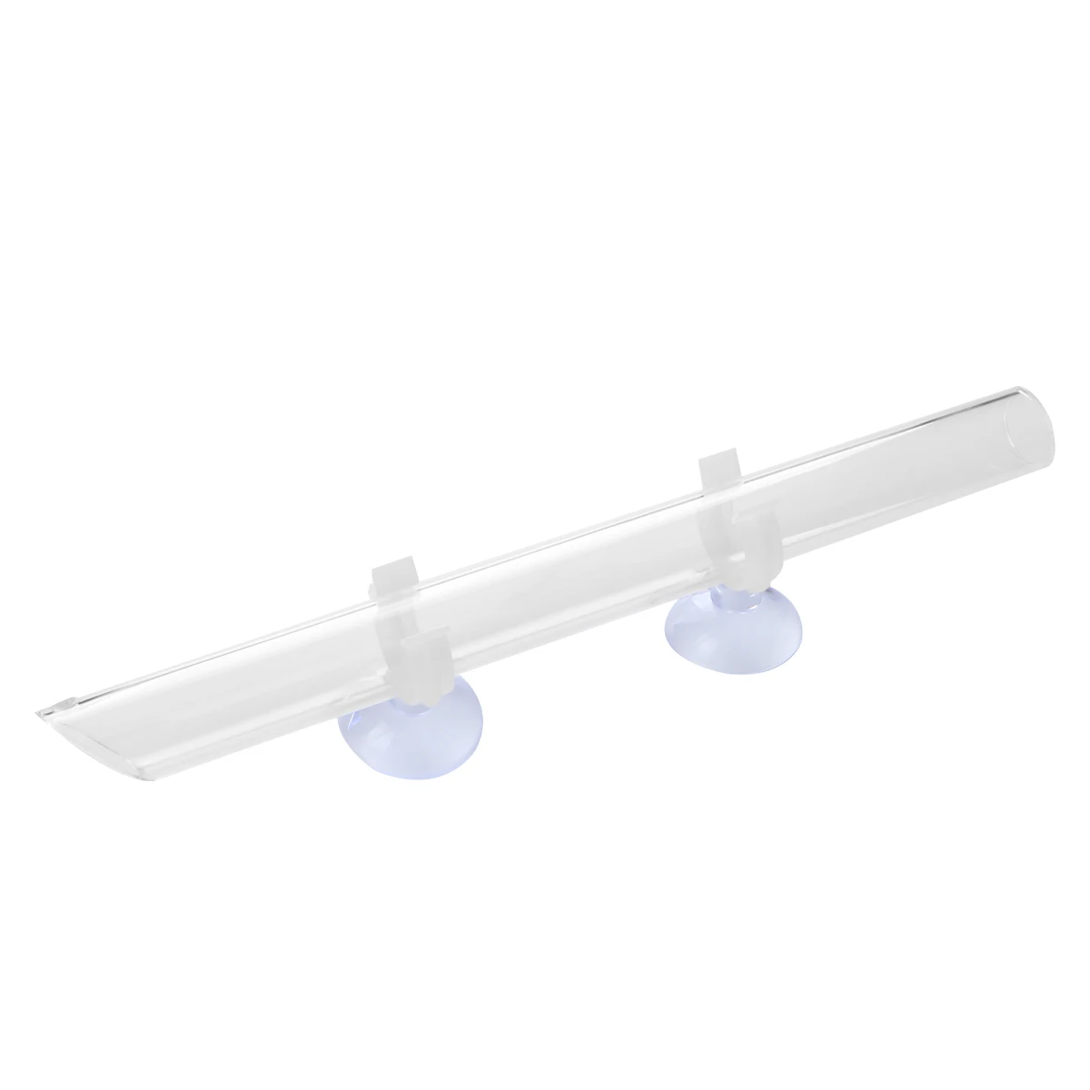 

25x22cm Feeding Tube Shrimp Glass Feeder Fish Tank Accessories Durable Safe Transparent Streamlined Mouth Design