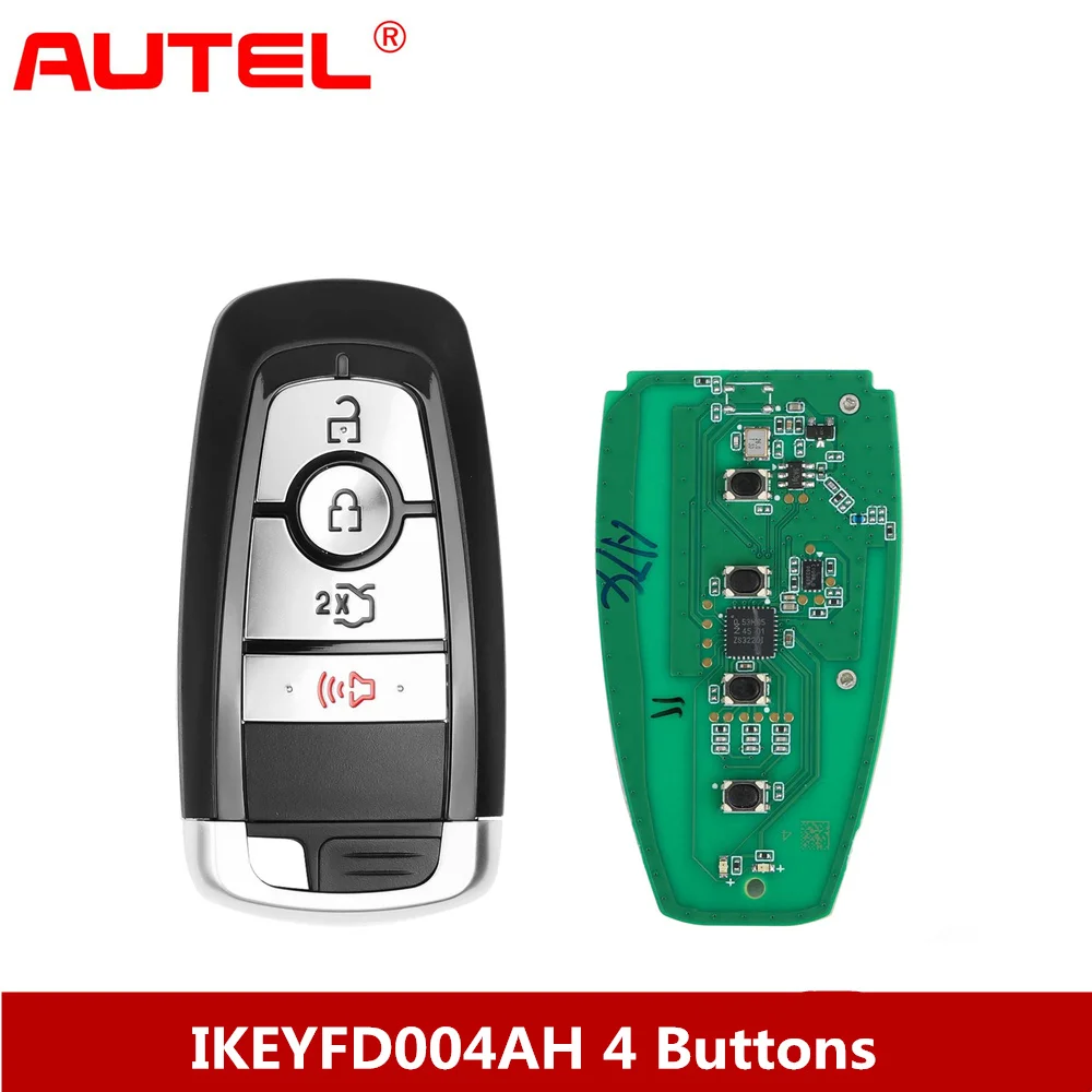 Autel MAXIIM IKEY Premiun Style IKEYFD004AH forFord 4Buttons Universal Smart Key(Trunk/Panic) 868/915 MHz