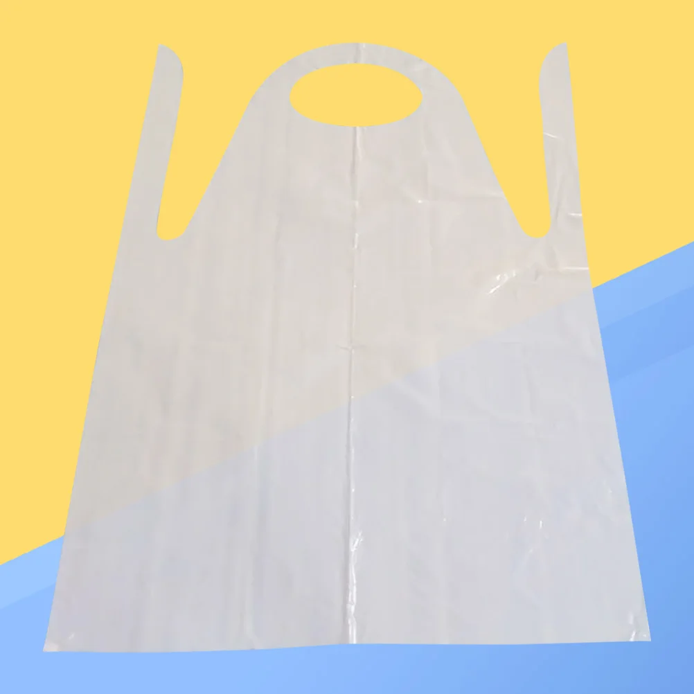 

25 Pcs Plastic Apron Drip-resistant Aprons Waterproof Thicken Stain-resistant for Cooking