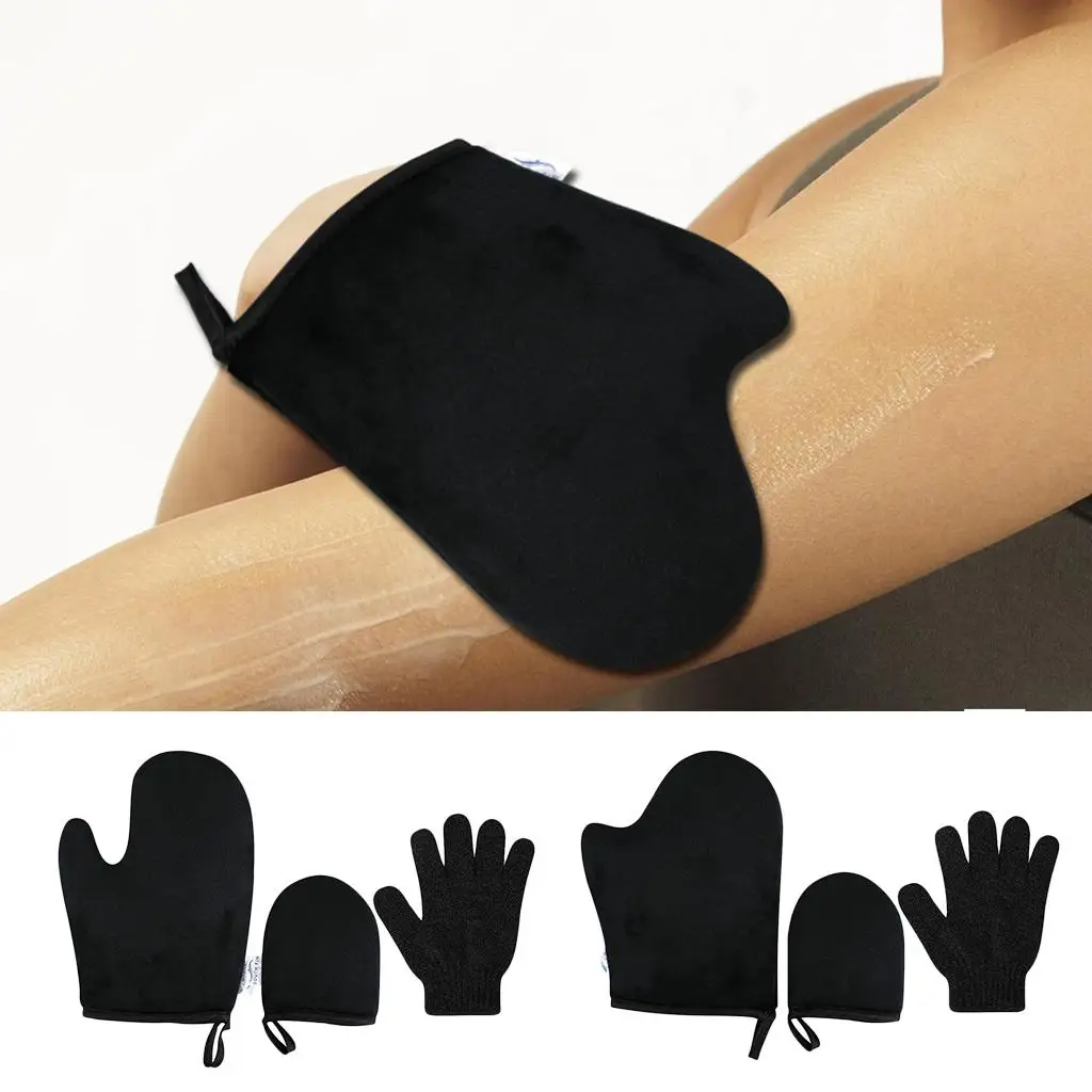 

3 набора для нанесения автозагара с отшелушивающим аппликатором