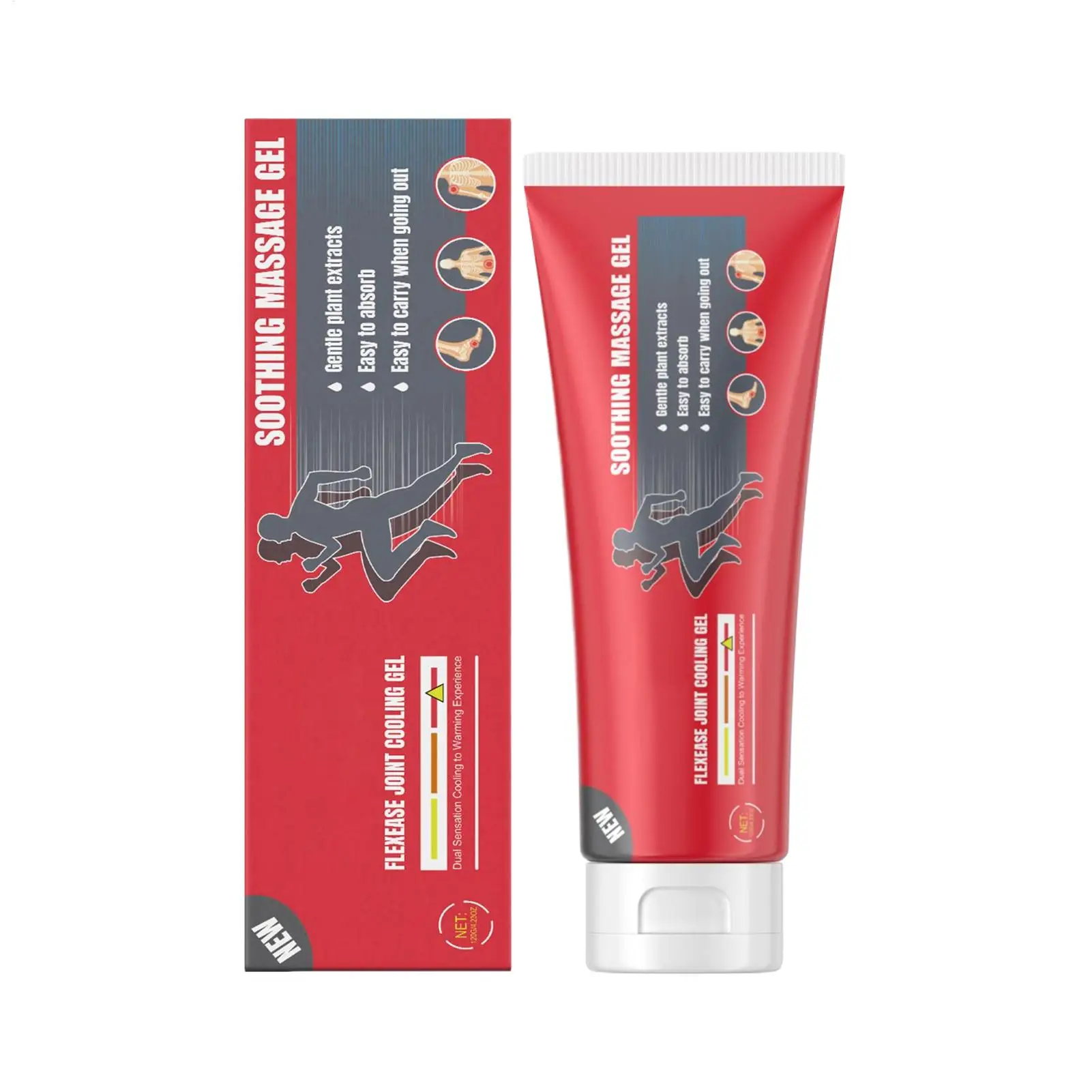 Joint Gel 100ml Natural Back Massage Lotion Muscle Soothing Gel Portable for Men Women Elderly Individuals Travel Outdoor Hikers