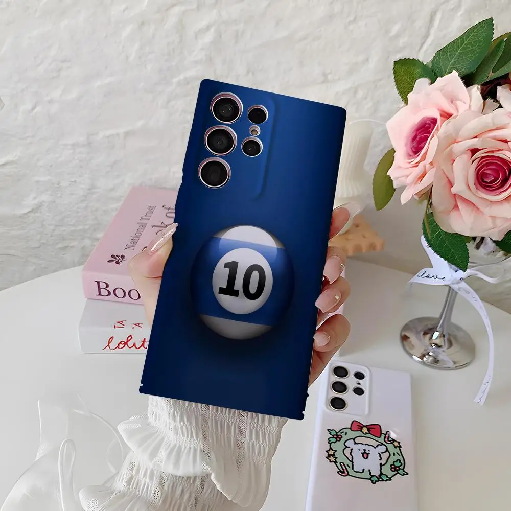 Billiards Ball Phone Case For Samsung S25 Ultra S24 Fe S23 S22 S21 Plus A56 A36 26 A16 Glossy Cover