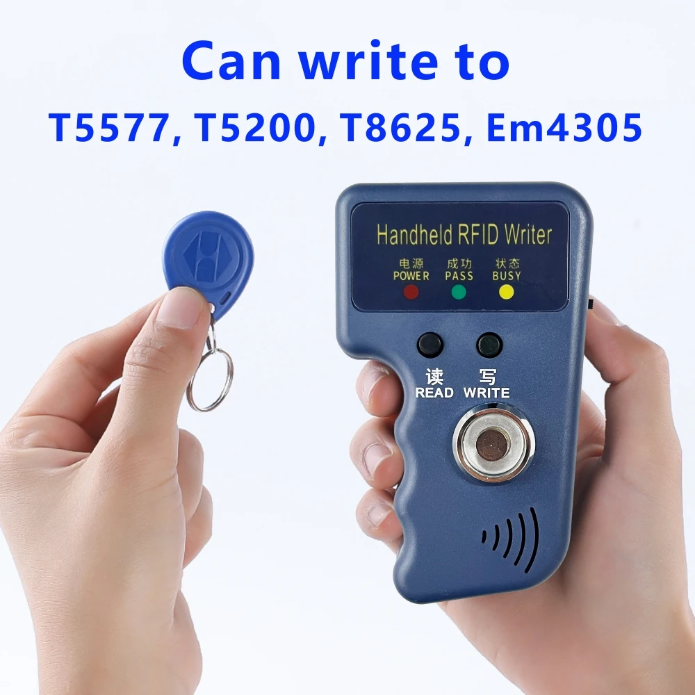 TM1990 DS-1990A I-Button RW1990 TM Duplicator RFID Copier Reader Writer Handheld 125KHz T5577 EM4305 EM4100 Keys Tag Card