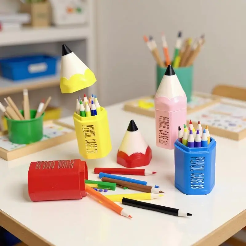 Pretend Play Set for Kids: 10/12 Miniature Pens and School Supplies Model for Dollhouse, Perfect Toy Accessories.