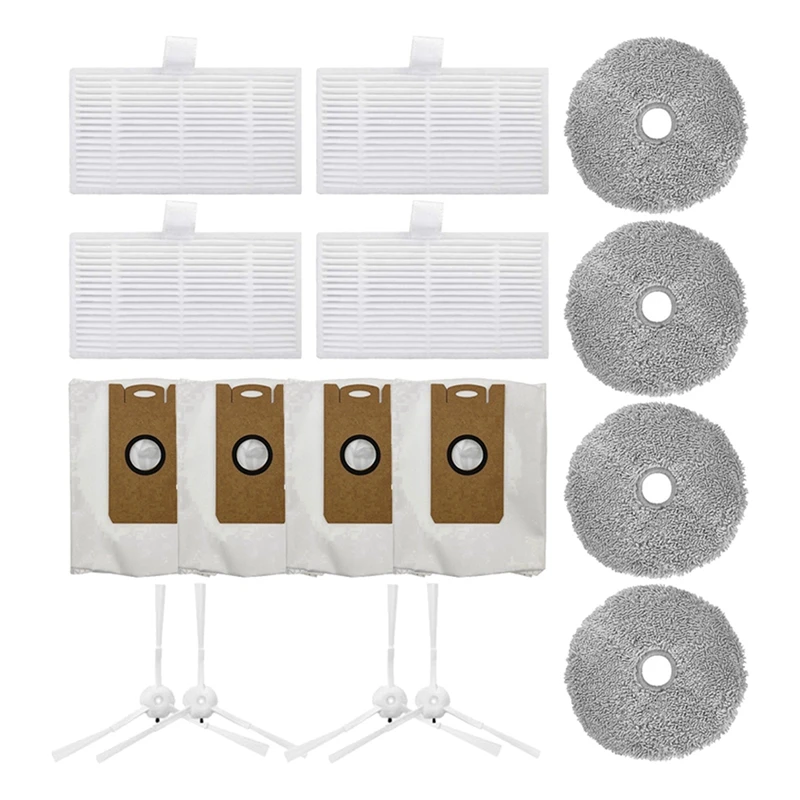 For Xiaomi Lydsto W2 Spare Parts Side Brush Hepa Filers Mop Cloths Dust Bag Replacement Robot Vacuum Cleaner Replacement Parts