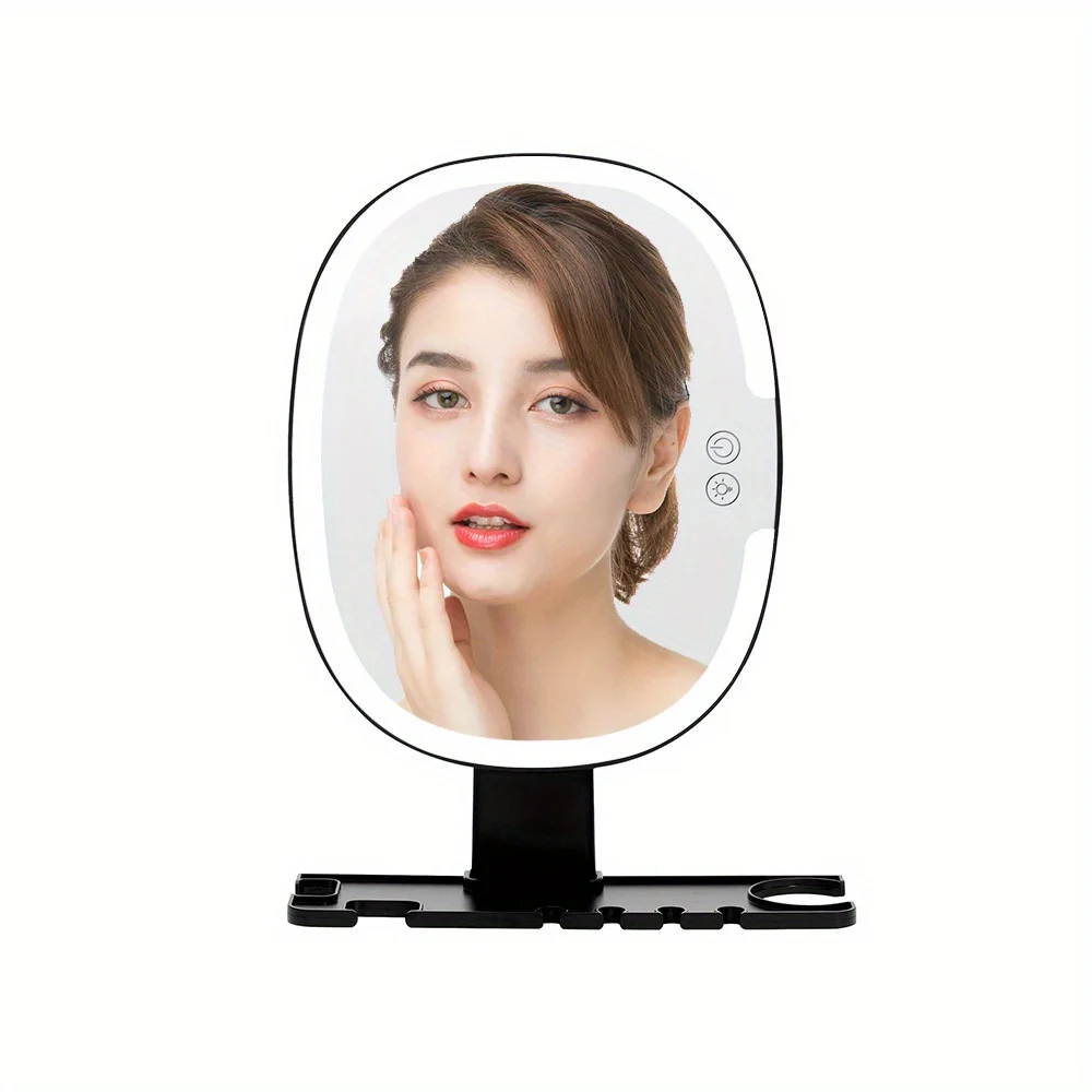 RadiantLED Lighted Makeup & Shaving Mirror - Wall Mounted, Anti-Fog, Ideal for Effortless Beauty in Shower or Bath - Sturdy Desi